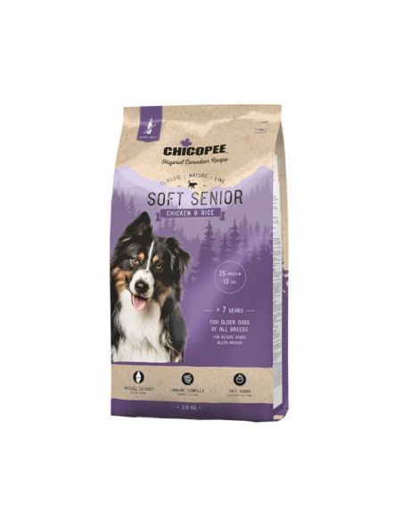 Chicopee Classic Nature Soft Senior храна за кучета над 7 години с пиле и ориз, 2кг