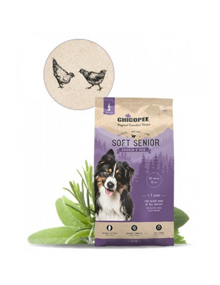 Chicopee Classic Nature Soft Senior храна за кучета над 7 години с пиле и ориз, 15кг