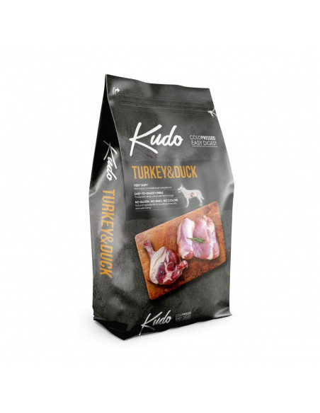 Kudo Low Grain Junior Medium-Maxi Turkey/Duck 3 kg - храна за малки кученца от средни и едри породи до 1 год 3 кг.