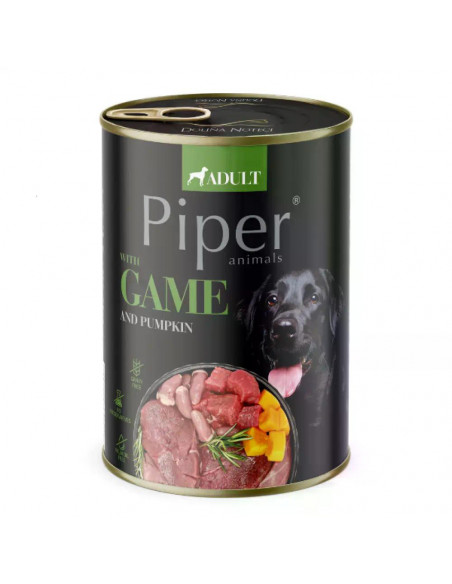 Piper Adult - консерва за кучета, с дивеч, тиква и розмарин, 400 г