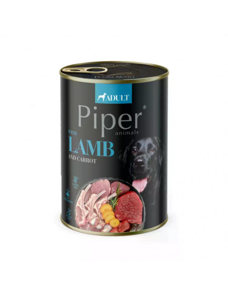 Piper Adult Dog храна за кучета с агнешко, морков и розмарин, 400 г
