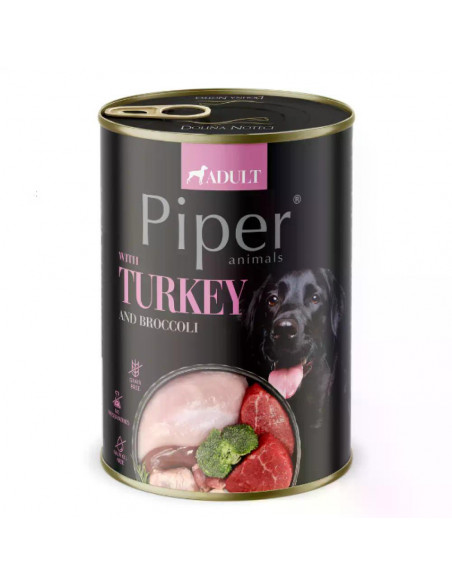 Piper Adult Dog – консервирана храна за кучета с пуйка и броколи, 400 г