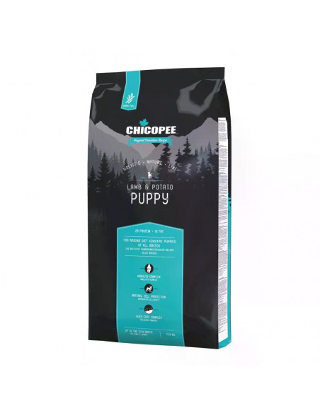 Chicopee Dog Holistic Puppy суха храна за подрастващи кучета, агнешко и картофи 12 кг.