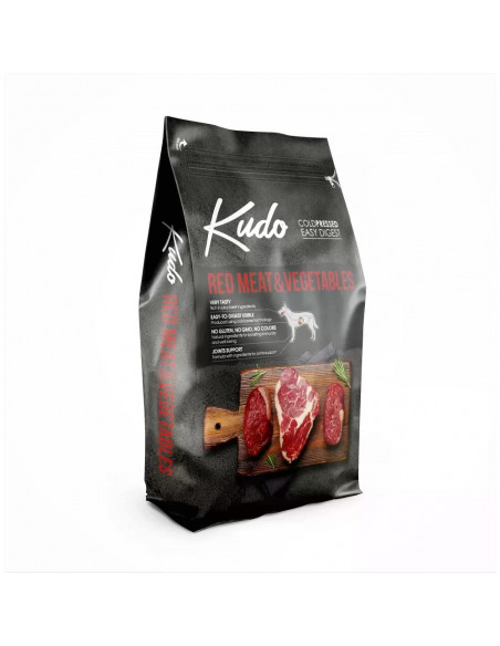 Kudo Low Grain Red Meat Medium-Maxi Adult, храна за кучета от средни и едри породи над 1 год ,3кг
