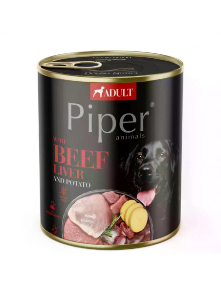Piper Adult Dog храна за кучета с телешки дроб и картофи, 800 г