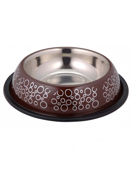 anipro Bubbles No Slip метална купа кафява 33 см, 2 л