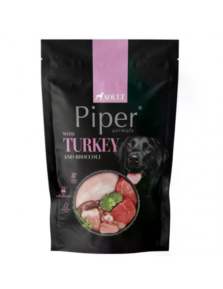 Piper Adult Dog пауч за кучета с пуйка и броколи, 500 г