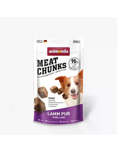 animonda Meat Chunks лакомство за кучета със сушено агнешко месо, 60 г