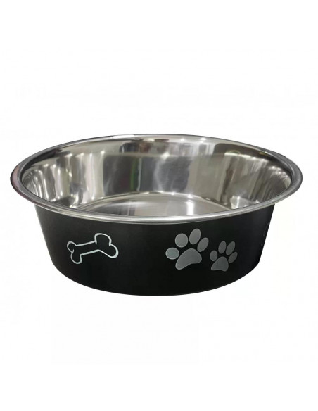anipro Paws No Slip метална купа черна 21 см, 1.6 л