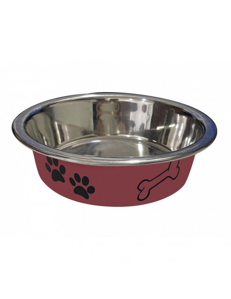 anipro Paws No Slip метална купа червена 14 см, 0.4 л