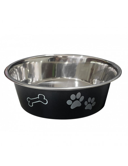 anipro Paws No Slip метална купа черна 17 см, 0.8 л