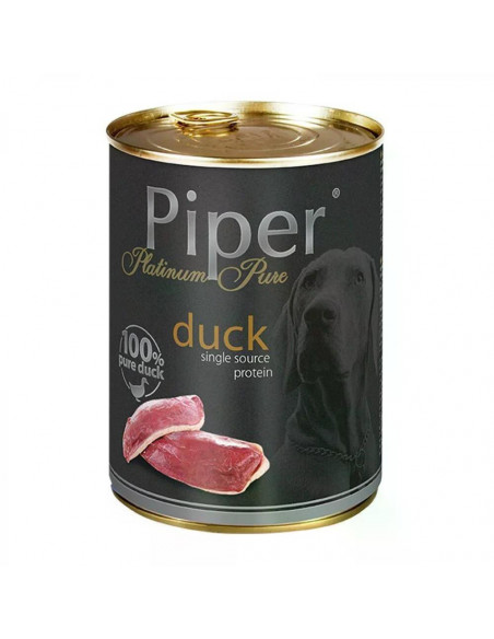 Piper Platinum Pure Dog Adult храна за кучета с патешко, 400 г