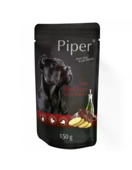 Piper адълт пауч 150 г тел.дроб/картофи / 10 бр. СТЕК