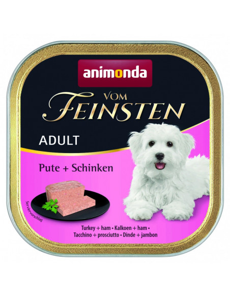 Animonda Vom Feinsten - Пастет за кучета с пуйка и шунка, 150 г