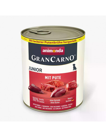 GranCarno Dog Junior храна за малки кученца с пуешко, 800 г