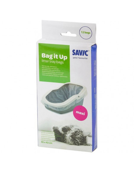 Плик за кот.постелка Savic Maxi 12 бр. макс.55 х 43см - подходящ за Oval Jumbo, Nestor, Aseo, Figaro