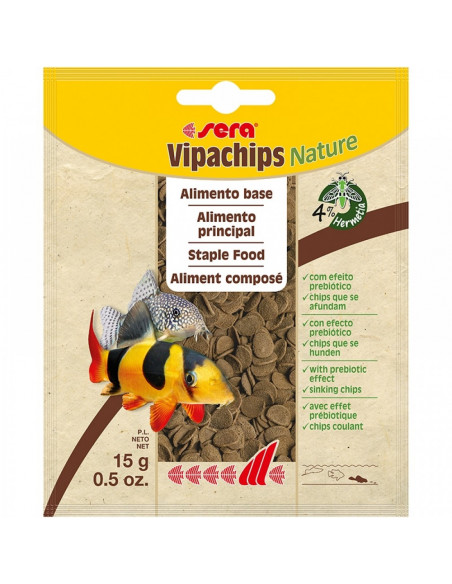sera Vipachips Nature 15 г - храна за придънни рибки