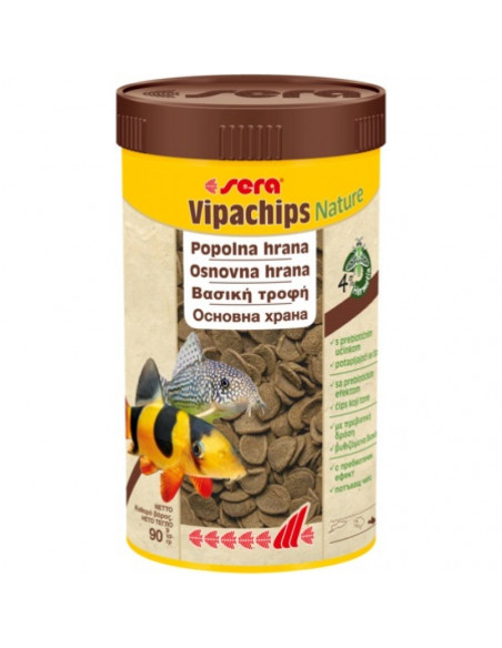 sera Vipachips Nature 100 мл - храна за придънни рибки