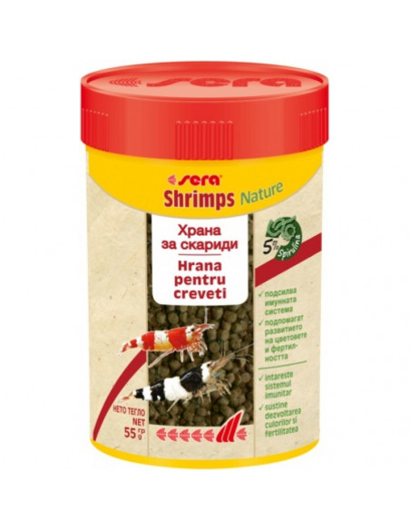 Sera Shrimps Naturе за сладко и соленоводни скариди 100 мл