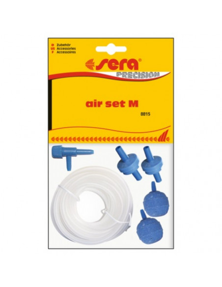 sera air set “M” incl. 4 m hose - комплект за подаване на въздух среден, 4м - камъче, шлаух, разклонител