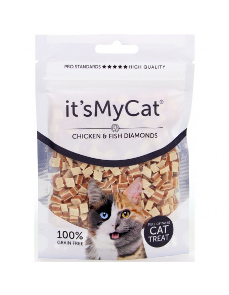 Its My Cat Chicken - Fish Diamond 50 г - лакомство за котка пиле и риба