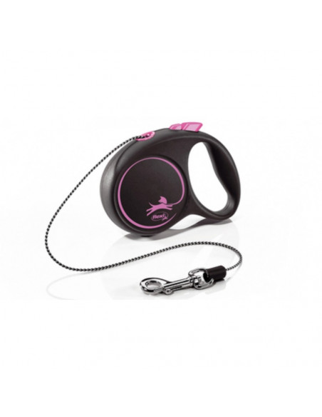 flexi Black Design XS - 3м въже, до 8кг, розово