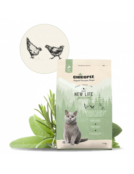 Храна за котка Chicopee Classic Nature Line Kitten до 12 месеца, 1.5 кг