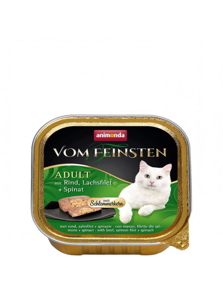 Vom Feinsten 2 в 1 от Animonda, Германия, говеждо + сьомга и спанак, (32 бр./стек)
