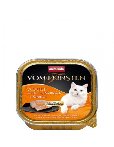 Vom Feinsten 2 в 1 от Animonda, Германия, пиле + говеждо с моркови, (32 бр./стек)