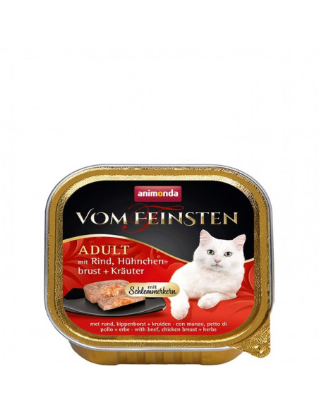 Vom Feinsten 2 в 1 от Animonda, Германия, говеждо + пилешки гърди с билки, (32 бр./стек)