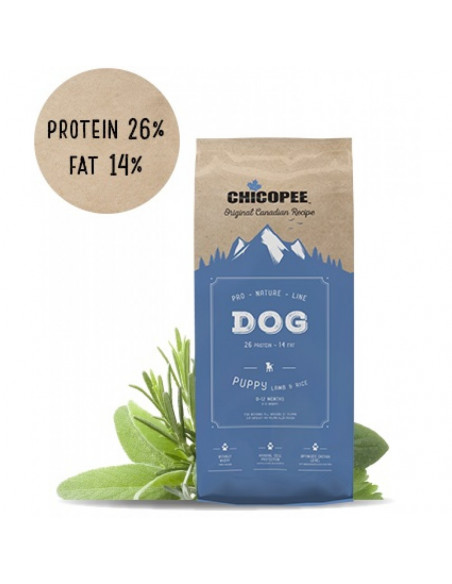 Chicopee Pro-Nature-Line храна за кучета до 12 месеца, 20 кг
