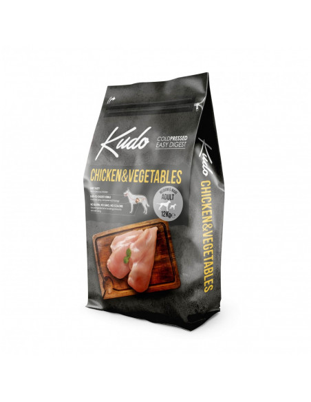 Kudo Low Grain Chicken / Vegetables Adult 12 Kg - за всички породи над 1 год.