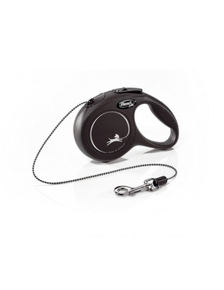 flexi New Classic XS - 3м въже, до 8кг - цвят черен