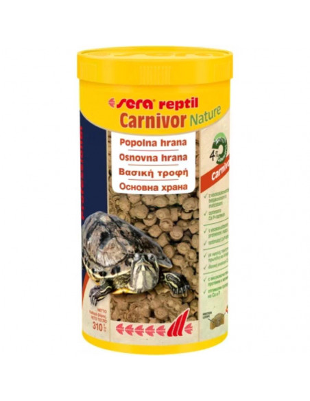 sera Reptil Professional Carnivor Nature за месоядни, 250 мл