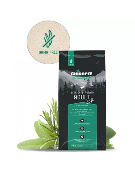 Chicopee Dog Holistic Soft щраус+картофи 2кг