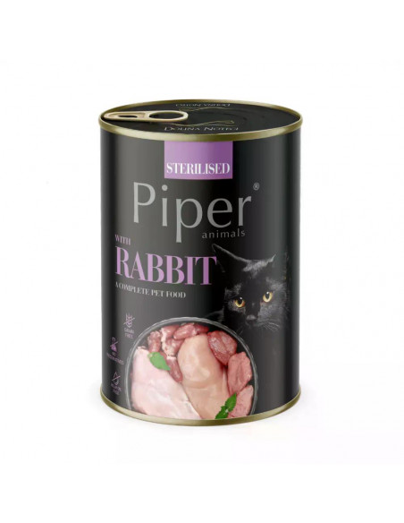 Piper Cat храна за котки със заешко, за кастрирани, 400 г