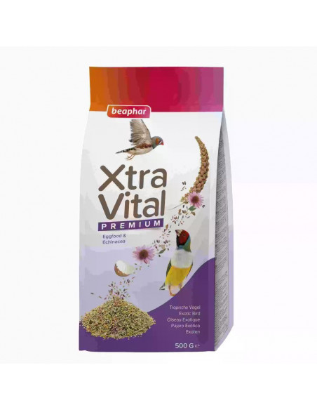 Beaphar XtraVital премиум храна за екзотични птици, плик, 500 г