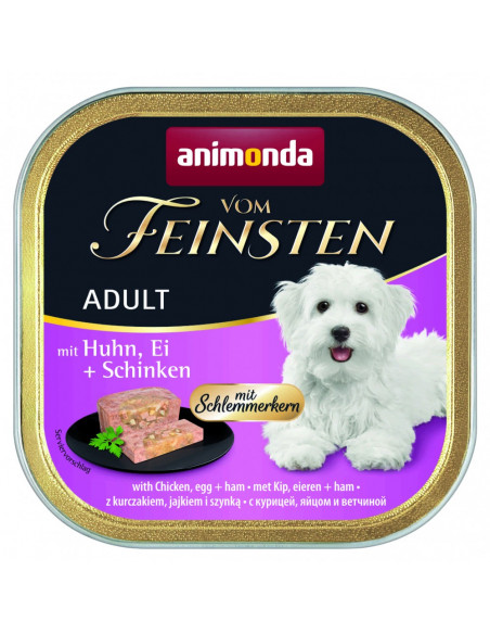 Vom Feinsten за кучета с пиле, яйца и шунка, 150 г