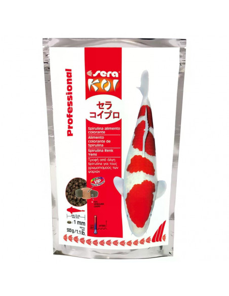 sera Koi Professional Spirulina Color Food, 7 кг - за контраст и оцветяване