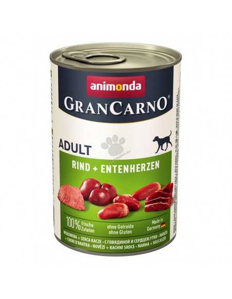 GranCarno Adult телешко и патешки сърца, 400 г