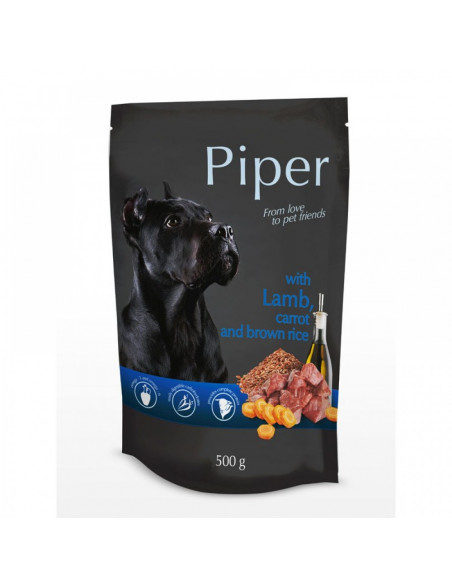 Piper Adult пауч агне/морков/каф.ориз, 500 гр