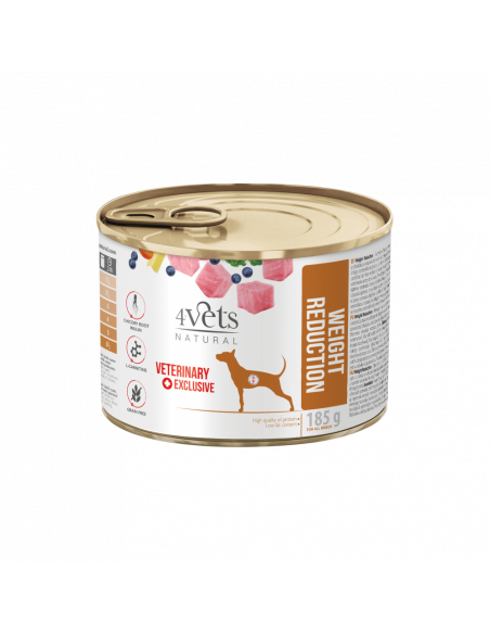 4Vets Dog Natural Weight Reduction консервирана храна за кучета, за контрол на теглото, 185 г