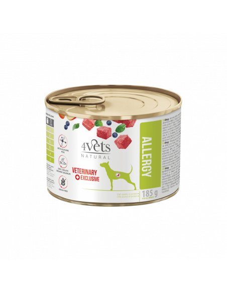 4Vets Dog Natural Allergy консервирана храна за кучета, против алергии, 185 г