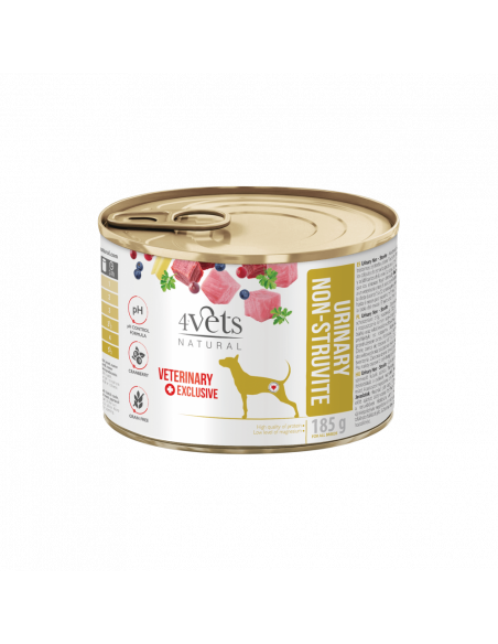 4Vets Dog Natural Urinary консервирана храна за кучета, при проблеми с уринарния тракт, 185 г