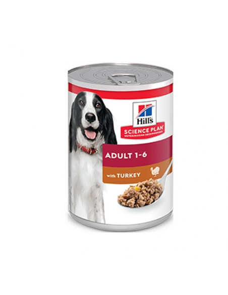 Hills Science Plan Canine Adult Turkey - мокра храна за кучета с пуешко, консерва 370 гр.