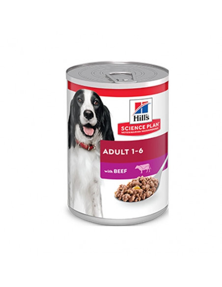 Hills Science Plan Canine Adult Beef - мокра храна за кучета с телешко, консерва 370 гр.