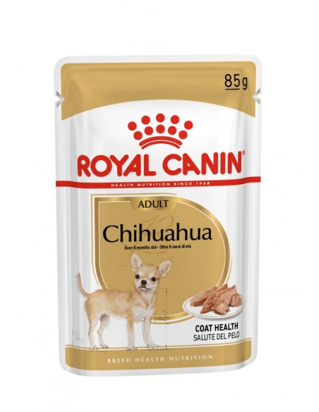 Royal Canin CHIHUAHUA ADULT POUCH 12x85g - Пълноценна храна за кучета порода чихуахуа в зряла възраст над 8 месеца, пастет