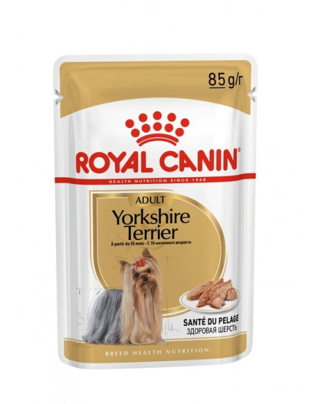 Royal Canin YORKSHIRE ADULT POUCH 12x85g - Пълноценна храна за кучета порода Йоркширски териер в зряла възраст над 10 месеца