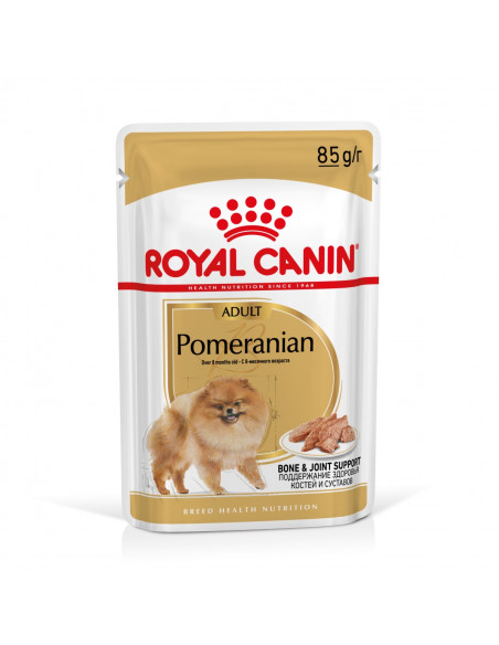ROYAL CANIN BHN POMERANIAN POUCH 85g - Пълноценна храна за кучета в зряла възраст (над 8 месеца) от порода Померан - пауч
