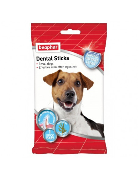 Beaphar Dental Sticks Small - 7 бр., 112гр, дентални пръчки за свеж дъх и чисти зъби